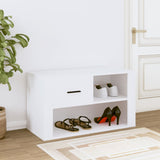 NNEVL Shoe Cabinet White 80x35x45 cm Engineered Wood