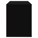 NNEVL Shoe Cabinet Black 80x35x45 cm Engineered Wood