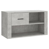 NNEVL Shoe Cabinet Concrete Grey 80x35x45 cm Engineered Wood
