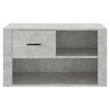 NNEVL Shoe Cabinet Concrete Grey 80x35x45 cm Engineered Wood