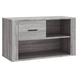 NNEVL Shoe Cabinet Grey Sonoma 80x35x45 cm Engineered Wood