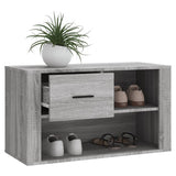 NNEVL Shoe Cabinet Grey Sonoma 80x35x45 cm Engineered Wood