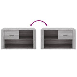 NNEVL Shoe Cabinet Grey Sonoma 80x35x45 cm Engineered Wood