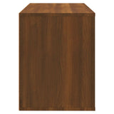 NNEVL Shoe Cabinet Brown Oak 80x35x45 cm Engineered Wood