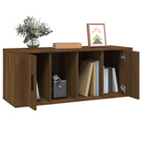 NNEVL TV Cabinet Brown Oak 100x35x40 cm Engineered Wood