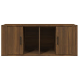 NNEVL TV Cabinet Brown Oak 100x35x40 cm Engineered Wood
