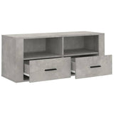 NNEVL TV Cabinet Concrete Grey 100x35x40 cm Engineered Wood