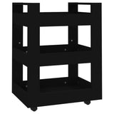 NNEVL Kitchen Trolley Black 60x45x80 cm Engineered Wood