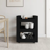 NNEVL Kitchen Trolley Black 60x45x80 cm Engineered Wood