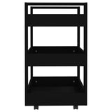NNEVL Kitchen Trolley Black 60x45x80 cm Engineered Wood