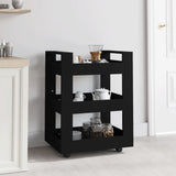 NNEVL Kitchen Trolley Black 60x45x80 cm Engineered Wood