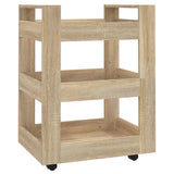 NNEVL Kitchen Trolley Sonoma Oak 60x45x80 cm Engineered Wood
