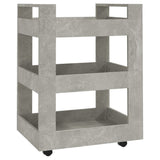 NNEVL Kitchen Trolley Concrete Grey 60x45x80 cm Engineered Wood