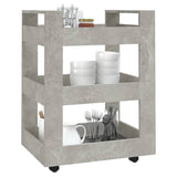 NNEVL Kitchen Trolley Concrete Grey 60x45x80 cm Engineered Wood