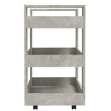 NNEVL Kitchen Trolley Concrete Grey 60x45x80 cm Engineered Wood