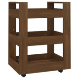 NNEVL Kitchen Trolley Brown Oak 60x45x80 cm Engineered Wood