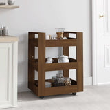 NNEVL Kitchen Trolley Brown Oak 60x45x80 cm Engineered Wood