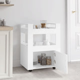 NNEVL Kitchen Trolley White 60x45x80 cm Engineered Wood