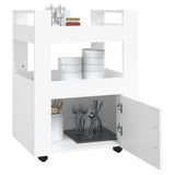 NNEVL Kitchen Trolley White 60x45x80 cm Engineered Wood