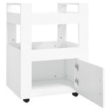 NNEVL Kitchen Trolley White 60x45x80 cm Engineered Wood