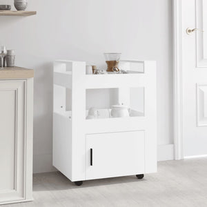 NNEVL Kitchen Trolley White 60x45x80 cm Engineered Wood
