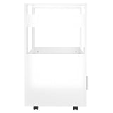 NNEVL Kitchen Trolley High Gloss White 60x45x80 cm Engineered Wood