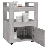 NNEVL Kitchen Trolley Grey Sonoma 60x45x80 cm Engineered Wood