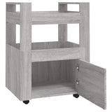 NNEVL Kitchen Trolley Grey Sonoma 60x45x80 cm Engineered Wood