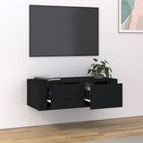 NNEVL Hanging TV Cabinet Black 80x36x25 cm Engineered Wood