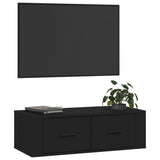 NNEVL Hanging TV Cabinet Black 80x36x25 cm Engineered Wood