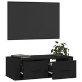 NNEVL Hanging TV Cabinet Black 80x36x25 cm Engineered Wood