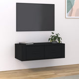 NNEVL Hanging TV Cabinet Black 80x36x25 cm Engineered Wood