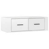 NNEVL Hanging TV Cabinet High Gloss White 80x36x25 cm Engineered Wood