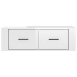 NNEVL Hanging TV Cabinet High Gloss White 80x36x25 cm Engineered Wood