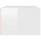 NNEVL Hanging TV Cabinet High Gloss White 80x36x25 cm Engineered Wood
