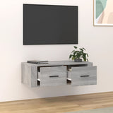 NNEVL Hanging TV Cabinet Grey Sonoma 80x36x25 cm Engineered Wood