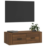 NNEVL Hanging TV Cabinet Brown Oak 80x36x25 cm Engineered Wood