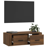 NNEVL Hanging TV Cabinet Brown Oak 80x36x25 cm Engineered Wood