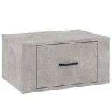 NNEVL Wall-mounted Bedside Cabinet Concrete Grey 50x36x25 cm