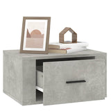 NNEVL Wall-mounted Bedside Cabinet Concrete Grey 50x36x25 cm