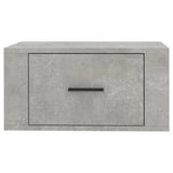 NNEVL Wall-mounted Bedside Cabinet Concrete Grey 50x36x25 cm
