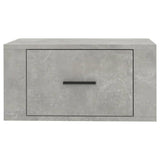 NNEVL Wall-mounted Bedside Cabinet Concrete Grey 50x36x25 cm