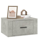 NNEVL Wall-mounted Bedside Cabinets 2 pcs Concrete Grey 50x36x25 cm