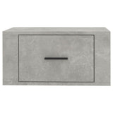 NNEVL Wall-mounted Bedside Cabinets 2 pcs Concrete Grey 50x36x25 cm