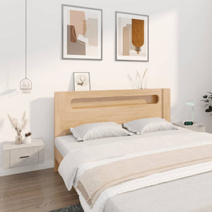NNEVL Wall-mounted Bedside Cabinets 2 pcs Concrete Grey 50x36x25 cm