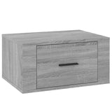 NNEVL Wall-mounted Bedside Cabinet Grey Sonoma 50x36x25 cm