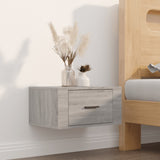 NNEVL Wall-mounted Bedside Cabinets 2 pcs Grey Sonoma 50x36x25 cm