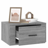 NNEVL Wall-mounted Bedside Cabinets 2 pcs Grey Sonoma 50x36x25 cm