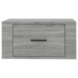 NNEVL Wall-mounted Bedside Cabinets 2 pcs Grey Sonoma 50x36x25 cm