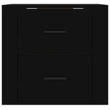 NNEVL Wall-mounted Bedside Cabinet Black 50x36x47 cm